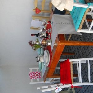 Al fresco dining, Sakkie's courtyard.